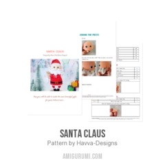 Santa Claus amigurumi pattern by Havva Designs