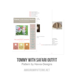 Tommy with Safari Outfit amigurumi pattern by Havva Designs