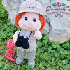 Tommy with Safari Outfit amigurumi pattern by Havva Designs