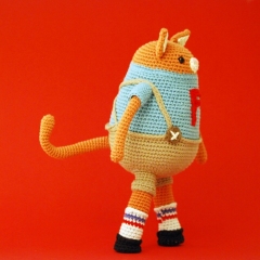 Freddy the cat amigurumi by De Estraperlo