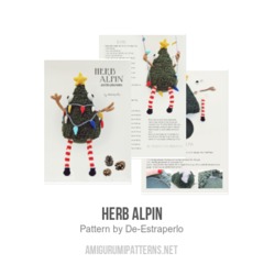Herb Alpin amigurumi pattern by De Estraperlo