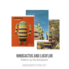 Ninocactus and Luciflor amigurumi pattern by De Estraperlo