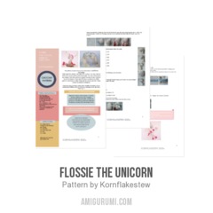 Flossie the Unicorn amigurumi pattern by Kornflakestew
