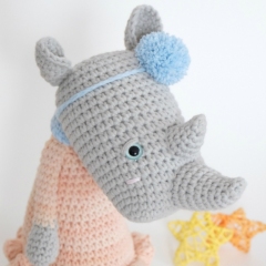 Rosie the Rhino amigurumi by Kornflakestew