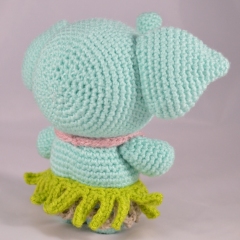 Summer the Elephant amigurumi by YOUnique crafts
