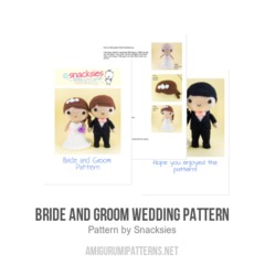 Bride and Groom Wedding Pattern amigurumi pattern by Snacksies Handicraft Corner