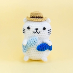 Fisherman Cat amigurumi by Snacksies Handicraft Corner