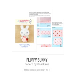 Fluffy Bunny amigurumi pattern by Snacksies Handicraft Corner