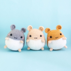 Hamster amigurumi pattern by Snacksies Handicraft Corner