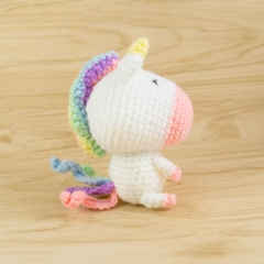 Rainbow Unicorn amigurumi pattern by Snacksies Handicraft Corner