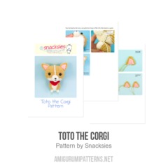 Toto the Corgi amigurumi pattern by Snacksies Handicraft Corner