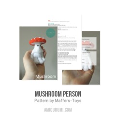 Mushroom Person amigurumi pattern by Maffers Toys