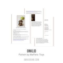 Onklid amigurumi pattern by Maffers Toys