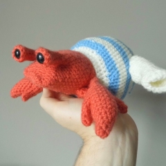 Tetley the Teapot Hermit Crab amigurumi pattern by Maffers Toys