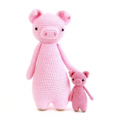 Mini Pig amigurumi pattern by Little Bear Crochet