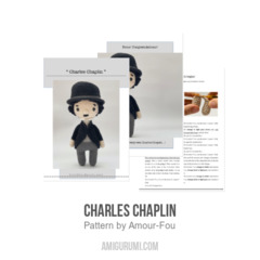 Charles Chaplin amigurumi pattern by Amour Fou