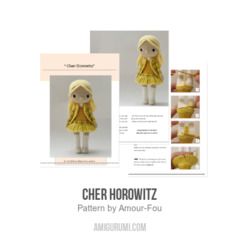 Cher Horowitz amigurumi pattern by Amour Fou