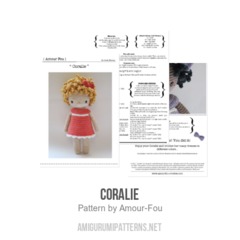 Coralie amigurumi pattern by Amour Fou