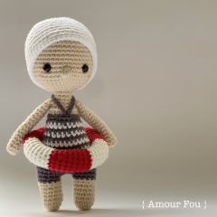 Esther, the swimmer amigurumi pattern by Amour Fou