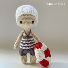 Esther, the swimmer amigurumi by Amour Fou