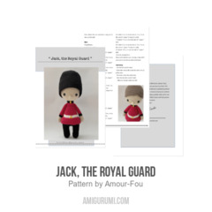 Jack, the Royal Guard amigurumi pattern by Amour Fou