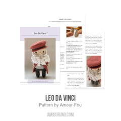 Leo Da Vinci amigurumi pattern by Amour Fou