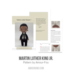 Martin Luther King Jr. amigurumi pattern by Amour Fou