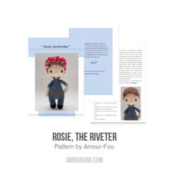 Rosie, the Riveter amigurumi pattern by Amour Fou