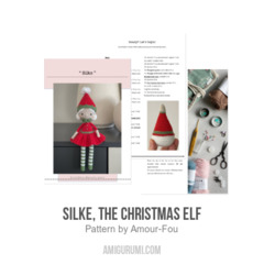 Silke, the Christmas Elf amigurumi pattern by Amour Fou