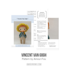 Vincent Van Gogh amigurumi pattern by Amour Fou