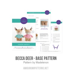 Becca Deer - Base Pattern amigurumi pattern by Madelenon