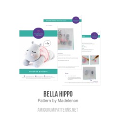 Bella Hippo amigurumi pattern by Madelenon