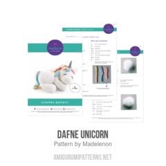 Dafne unicorn amigurumi pattern by Madelenon