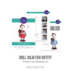 Doll Julia Fox outfit amigurumi pattern by Madelenon