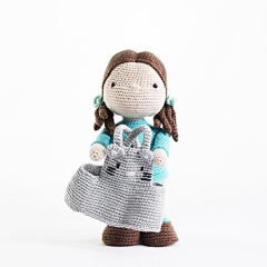Doll Julia Kitten outfit amigurumi pattern by Madelenon