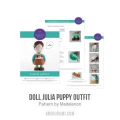 Doll Julia Puppy Outfit amigurumi pattern by Madelenon