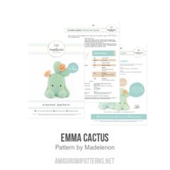 Emma Cactus amigurumi pattern by Madelenon