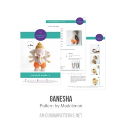 Ganesha amigurumi pattern by Madelenon