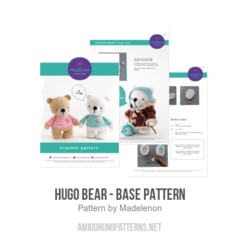 Hugo Bear - Base pattern amigurumi pattern by Madelenon