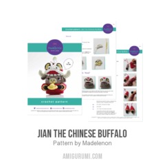 Jian the Chinese Buffalo amigurumi pattern by Madelenon
