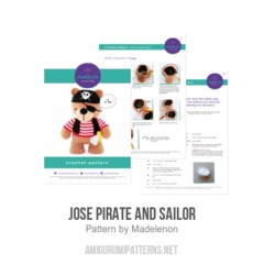 Jose Pirate and Sailor amigurumi pattern by Madelenon