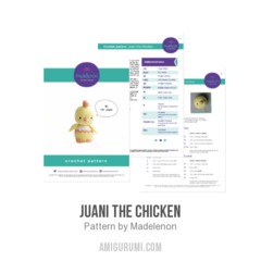 Juani the Chicken amigurumi pattern by Madelenon