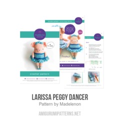 Larissa Peggy Dancer amigurumi pattern by Madelenon
