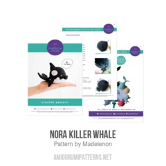 Nora Killer Whale amigurumi pattern by Madelenon