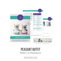 Peasant Outfit amigurumi pattern by Madelenon