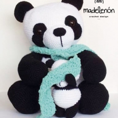 Ralph Panda and Baby amigurumi pattern by Madelenon