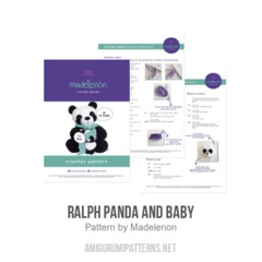 Ralph Panda and Baby amigurumi pattern by Madelenon