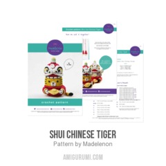 Shui Chinese tiger amigurumi pattern by Madelenon
