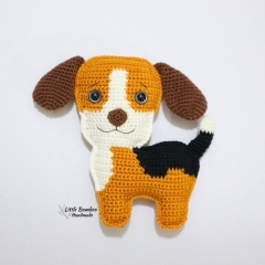 Beagle Ragdoll amigurumi pattern by Little Bamboo Handmade