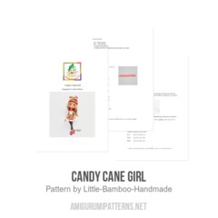 Candy Cane Girl amigurumi pattern by Little Bamboo Handmade